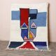 Tapis beni ouraine tissè main traditionnelle taille 150 x 250 cm