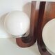 Vintage wooden wall light