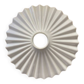 Abat-jour suspension opaline plissée