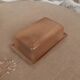 Old stoneware butter dish