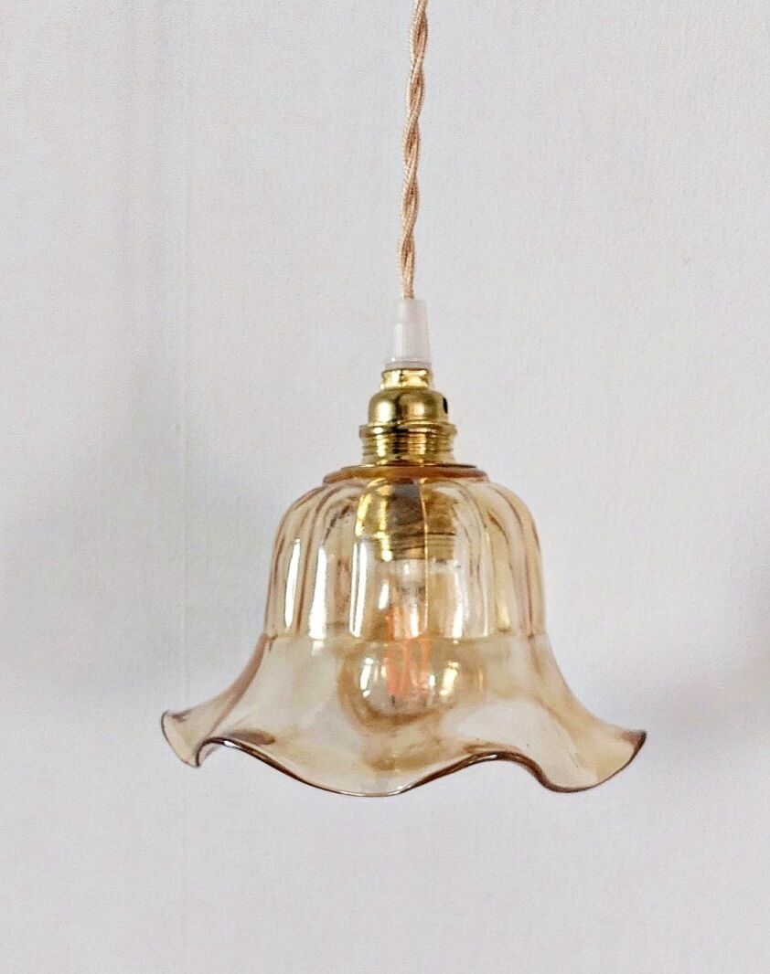 Amber vintage lamp