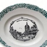 Talking plate 20cm 1965 Boulogne sur Mer France Côte d'Opale old vintage ceramic