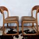6 chairs Baumann vintage sled