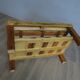Table basse avec étagère en bois rustique
