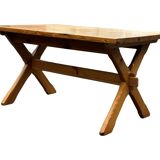 Vintage dining table pinewood 1960 minimalist dining table