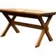 Vintage dining table pinewood 1960 minimalist dining table