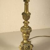 Bronze candlestick lamp