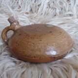 Half-glazed terracotta bottle