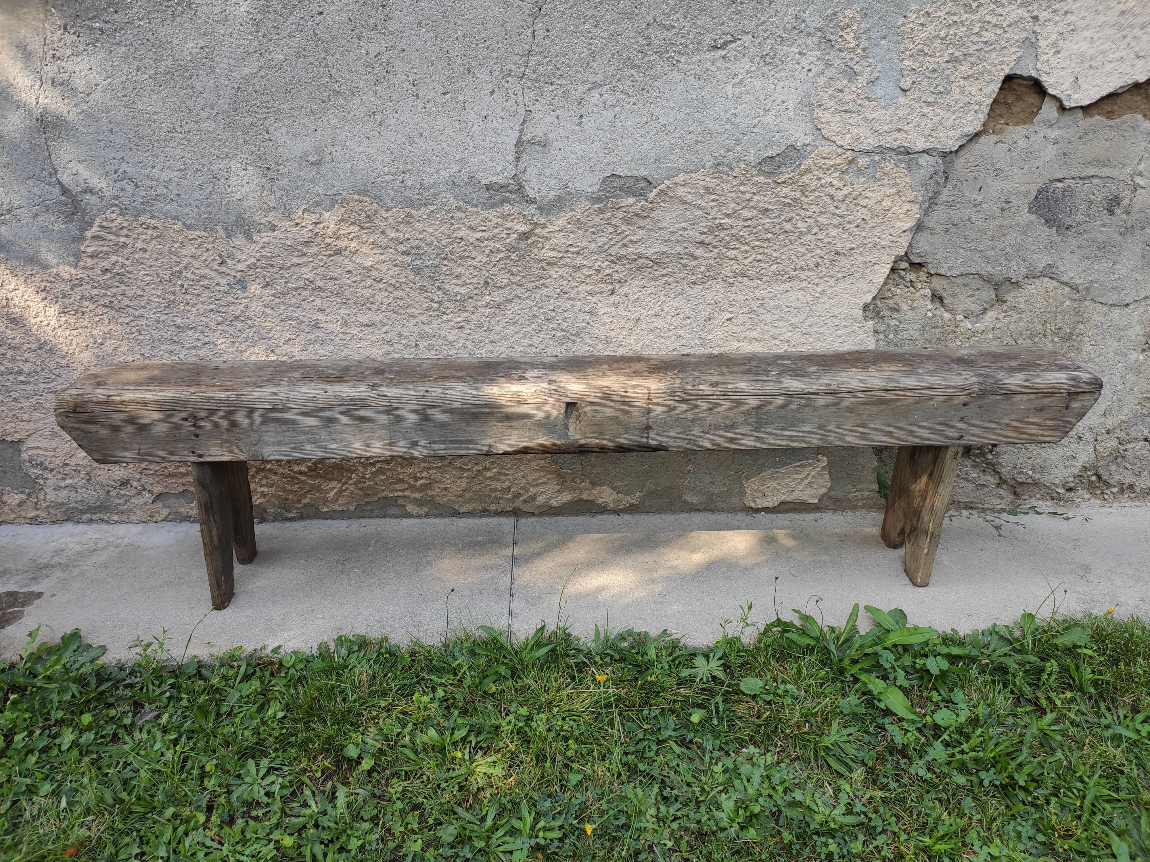 Old farm bench