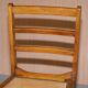 Chaise pliante militaire rare circa 1890 en fruitwood massif avec ferrure en laiton