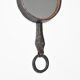 Wrought iron mirror by Léopold Gest, France, circa 1970.