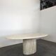 1970s travertine dining table