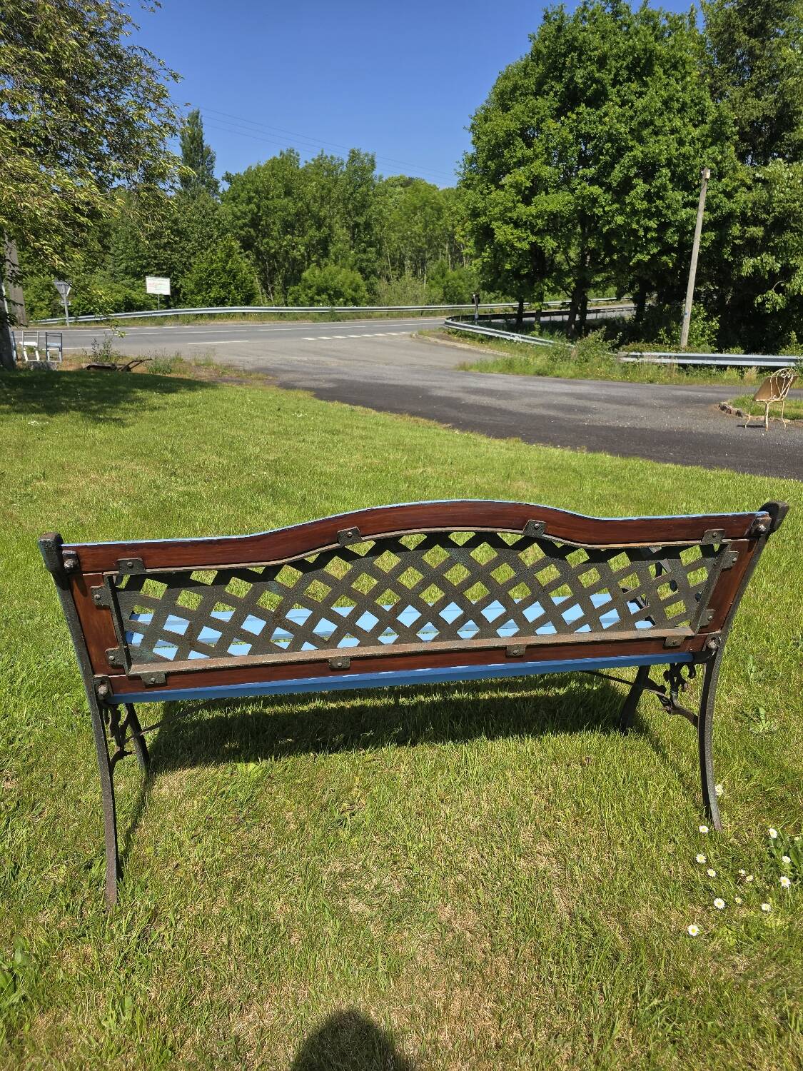 Antique garden bench
