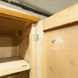 1950s Parisian wardrobe with mirror, 135 x 19 cm