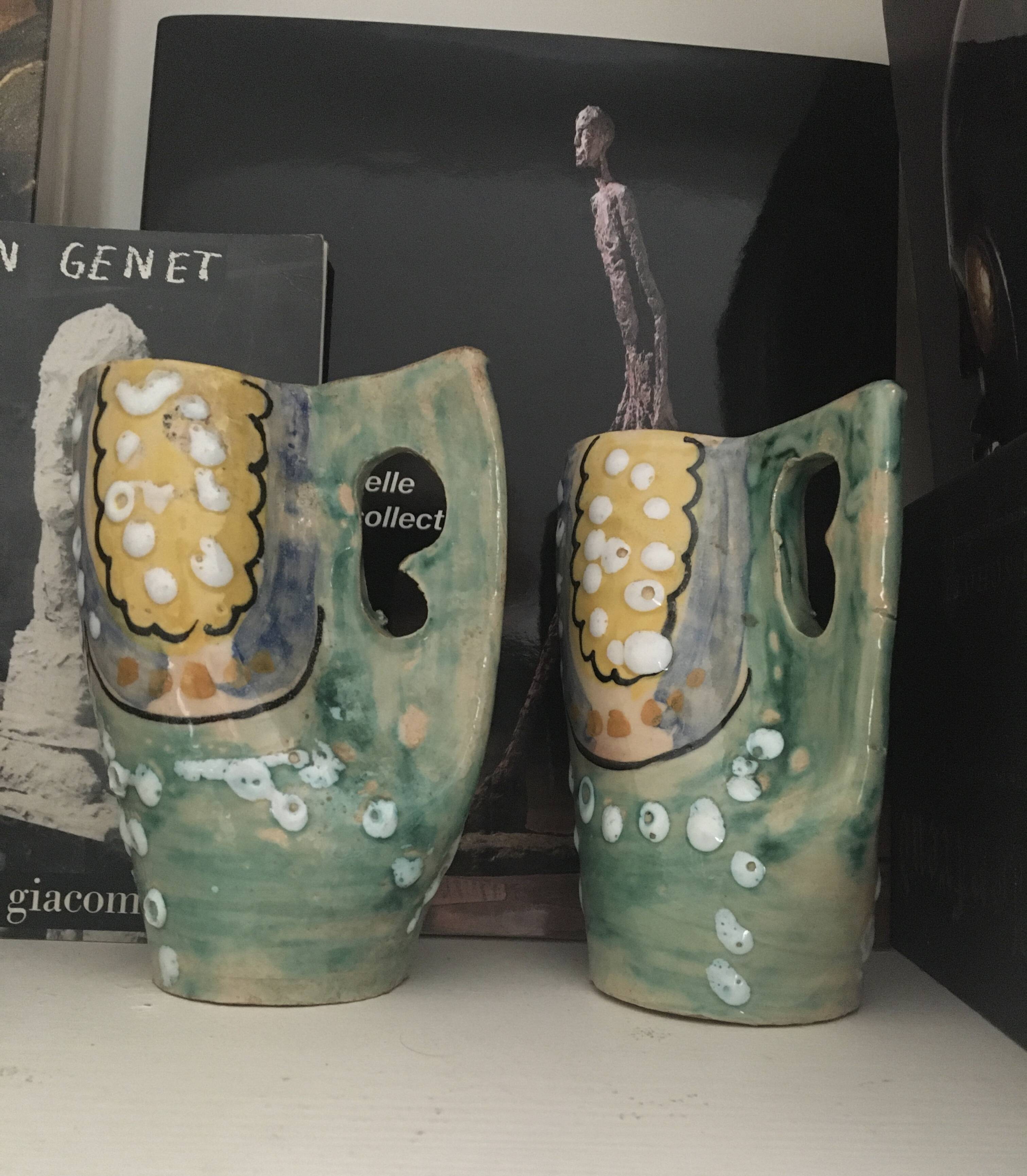 Set of Iberian ceramic mugs