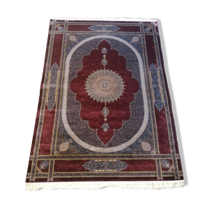 tapis d'iran en soie