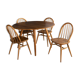 Table à manger ronde 384  et quatre fauteuils 370 Windsor