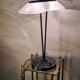 Memphis stijl milan style desk lamp, art nouveau molded glass 1970 to 80