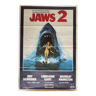 Affiche cinéma originale "Les Dents de la mer 2 Jaws" Roy Scheider 68x100cm 1978