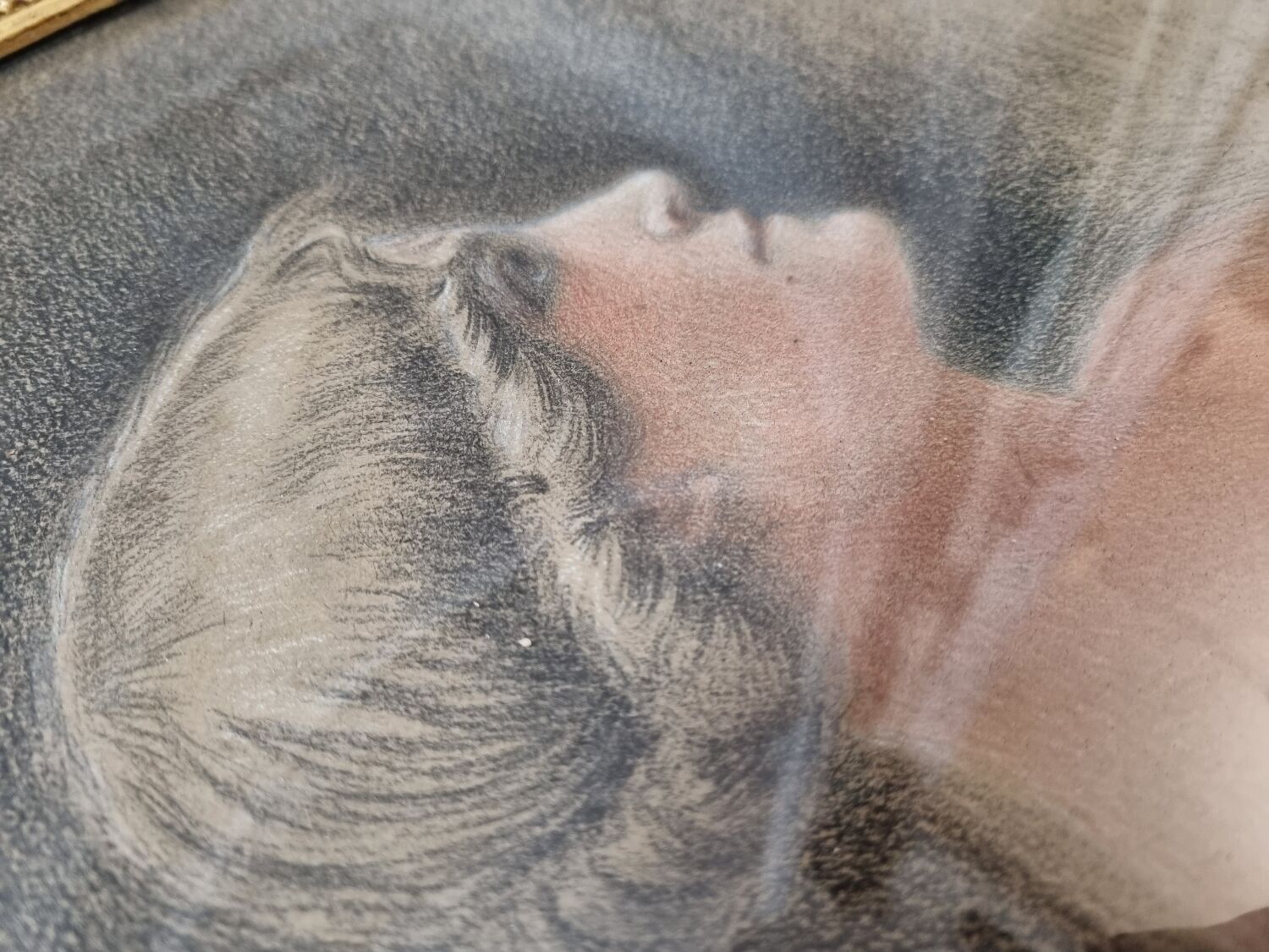 Pastel drawing The miller early twentieth century