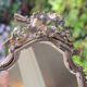 old double-sided hand-held mirror Henri Auguste SOLIÉ 1900
