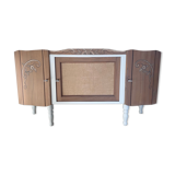 Buffet  bas art déco avec fronton meuble TV console d’entrée