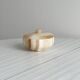 Bowl, alabaster pocket bowl with lid