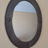Miroir mural ovale vintage