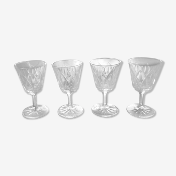 Lot de 4 verres à liqueur