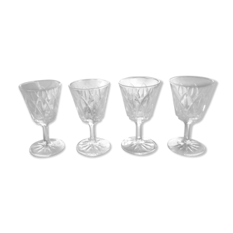 Lot de 4 verres à liqueur