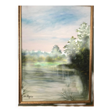 Landscape painting signed by Denise Legrix