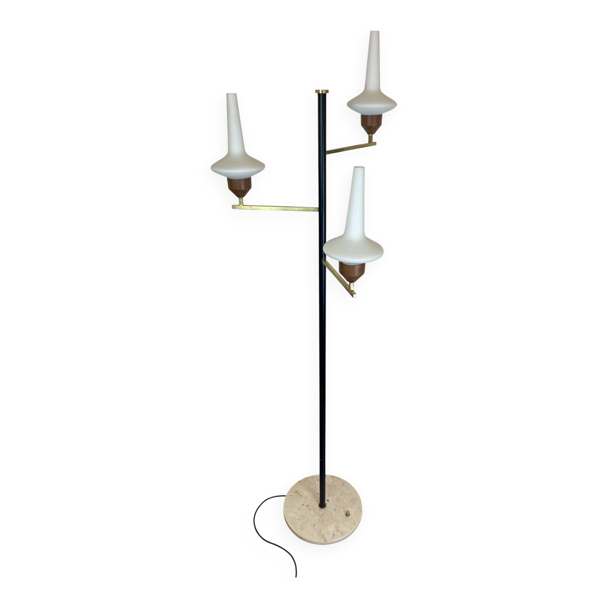 Mid-Century Floor Lamp att. To Stilnovo, 1950s