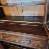 English mahogany desk bookcase