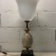 Lamp 'ostrich egg' stone, brass