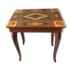 Table boite à musique marquéterie