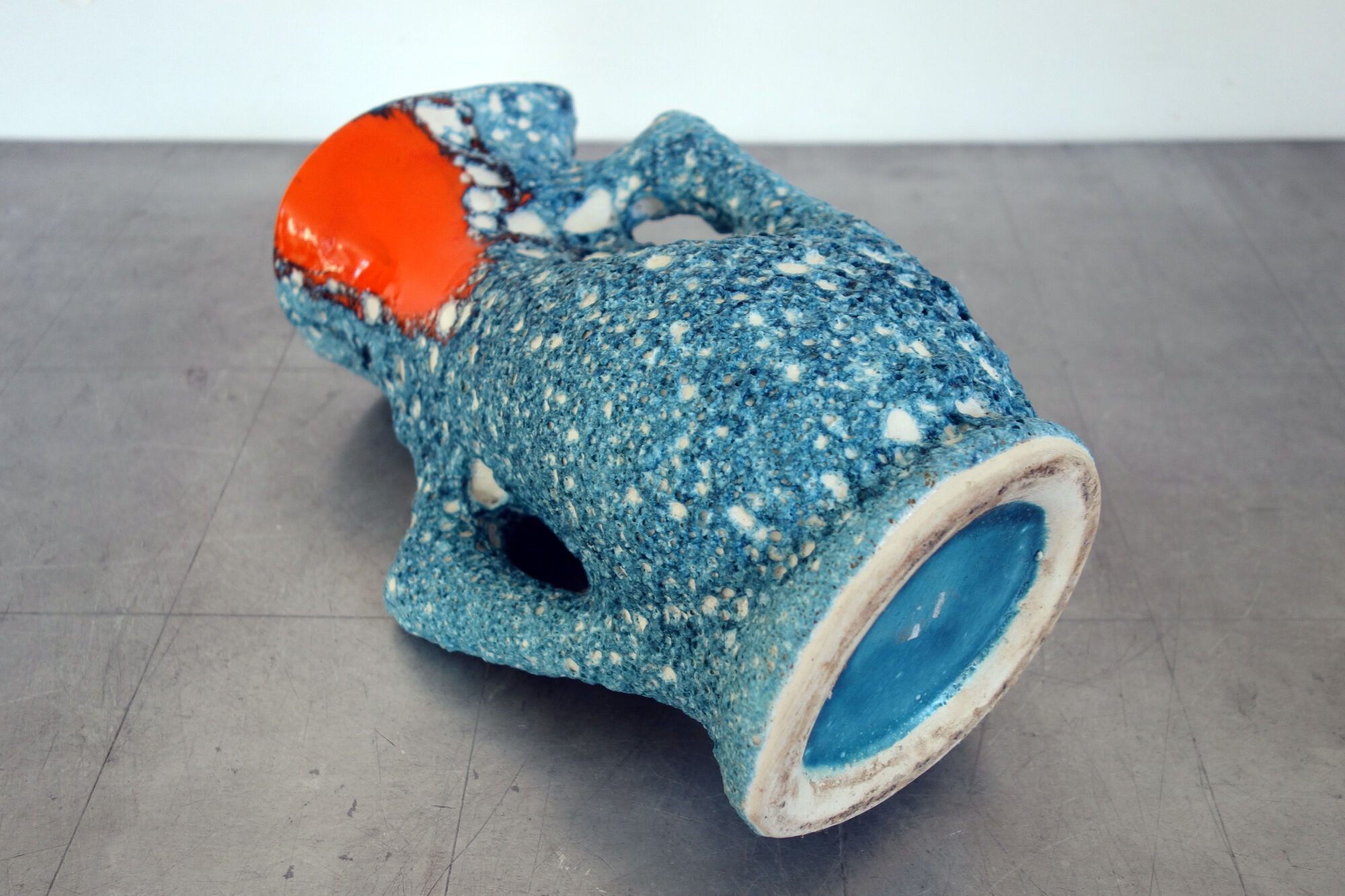 Fat Lava Vallauris ceramic vase 50s