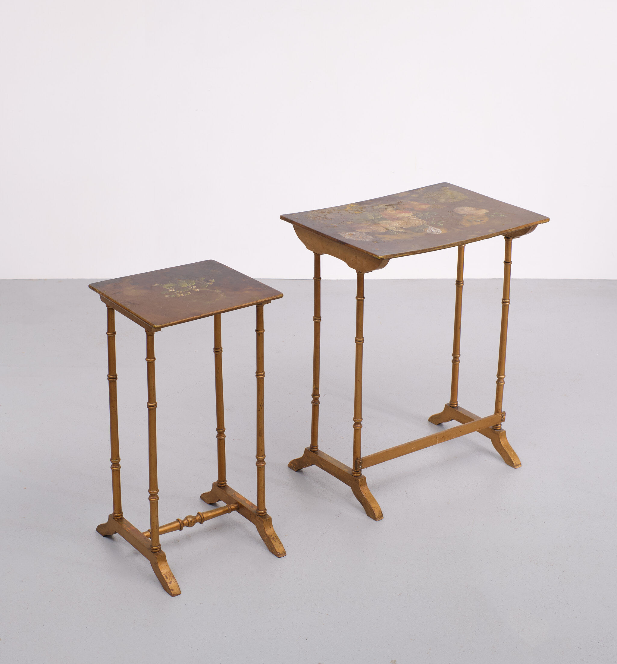 France art nouveau side tables japonisme style