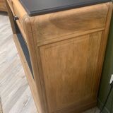 Walnut and black sideboard