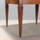 Antique Directoire table in walnut and cherry, Italy, 19th century.