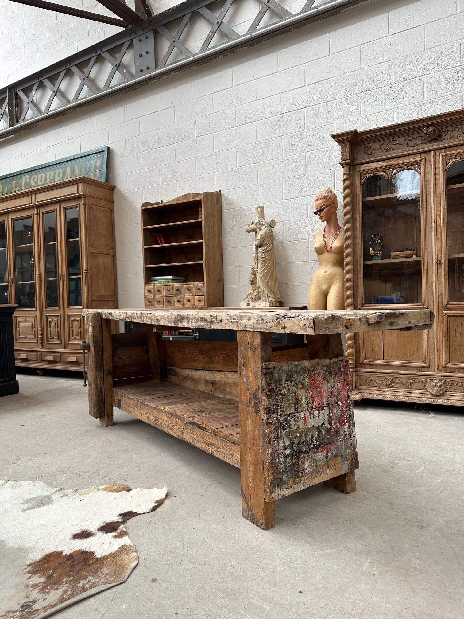 Artist's workbench, early 20th century