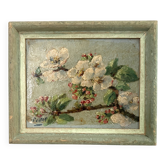Mini framed oil on wood, still life