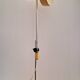 Vintage yellow adjustable desk lamp, industrial lighting fixture