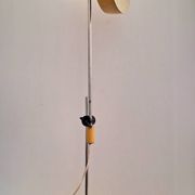 Lampe vintage de bureau réglable jaune, luminaire industriel