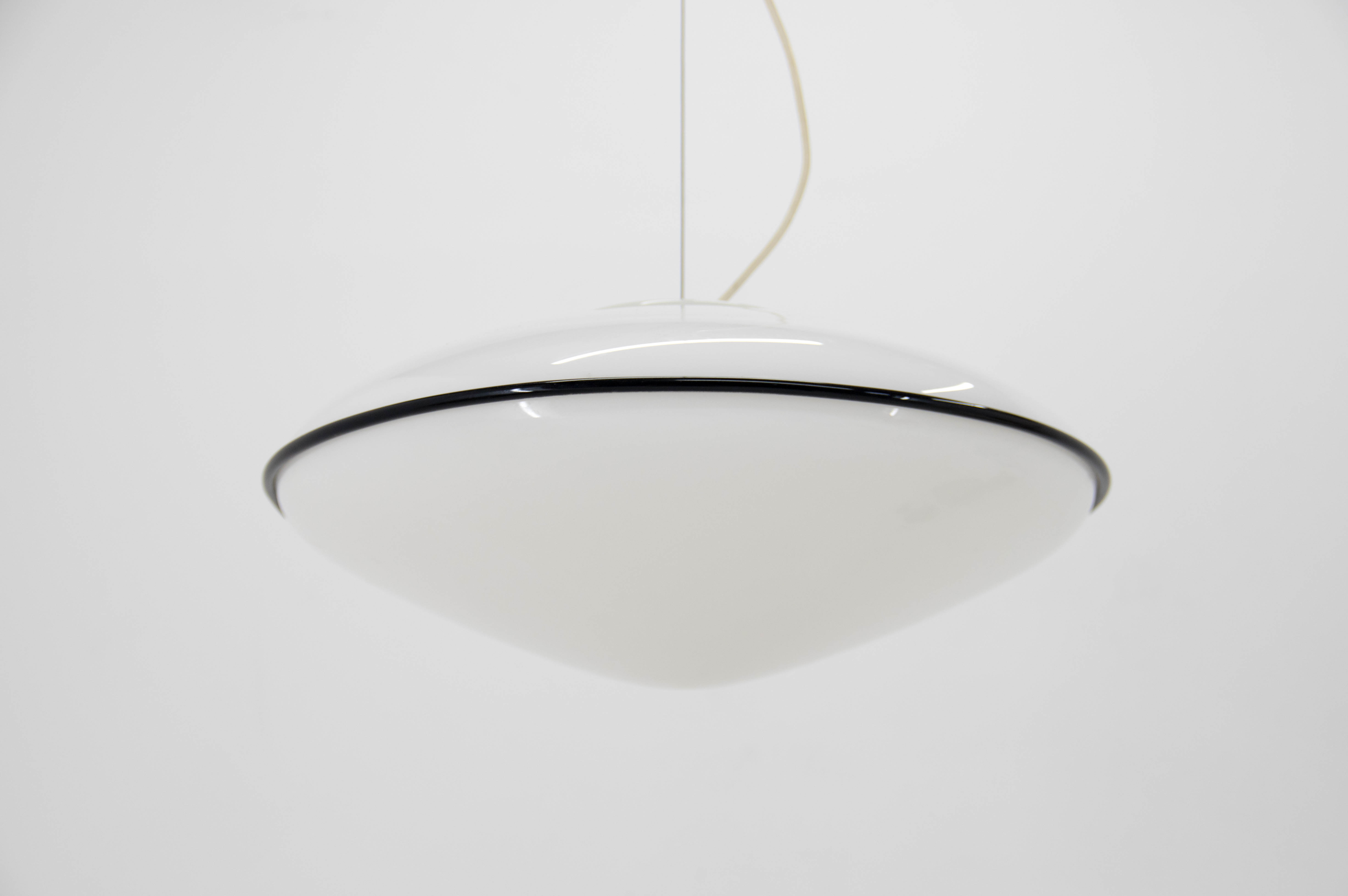 Large Murano All Glass Pendant, Italy, 1980s