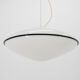 Large Murano All Glass Pendant, Italy, 1980s