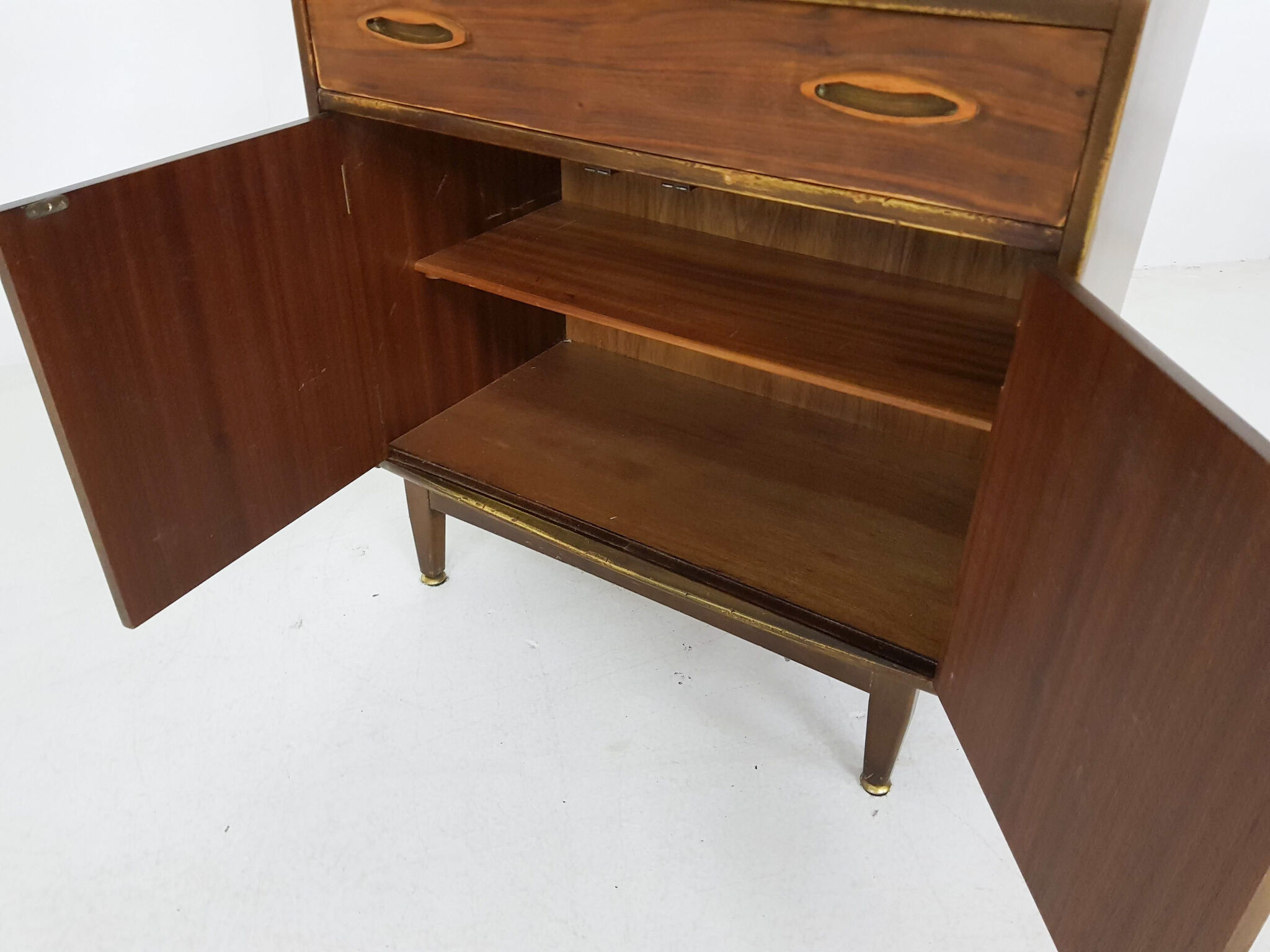 Small teak vintage desk