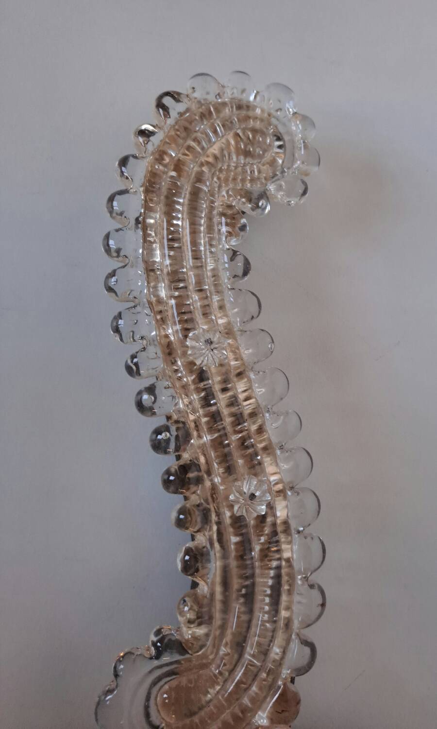 Venetian hand-held vanity mirror