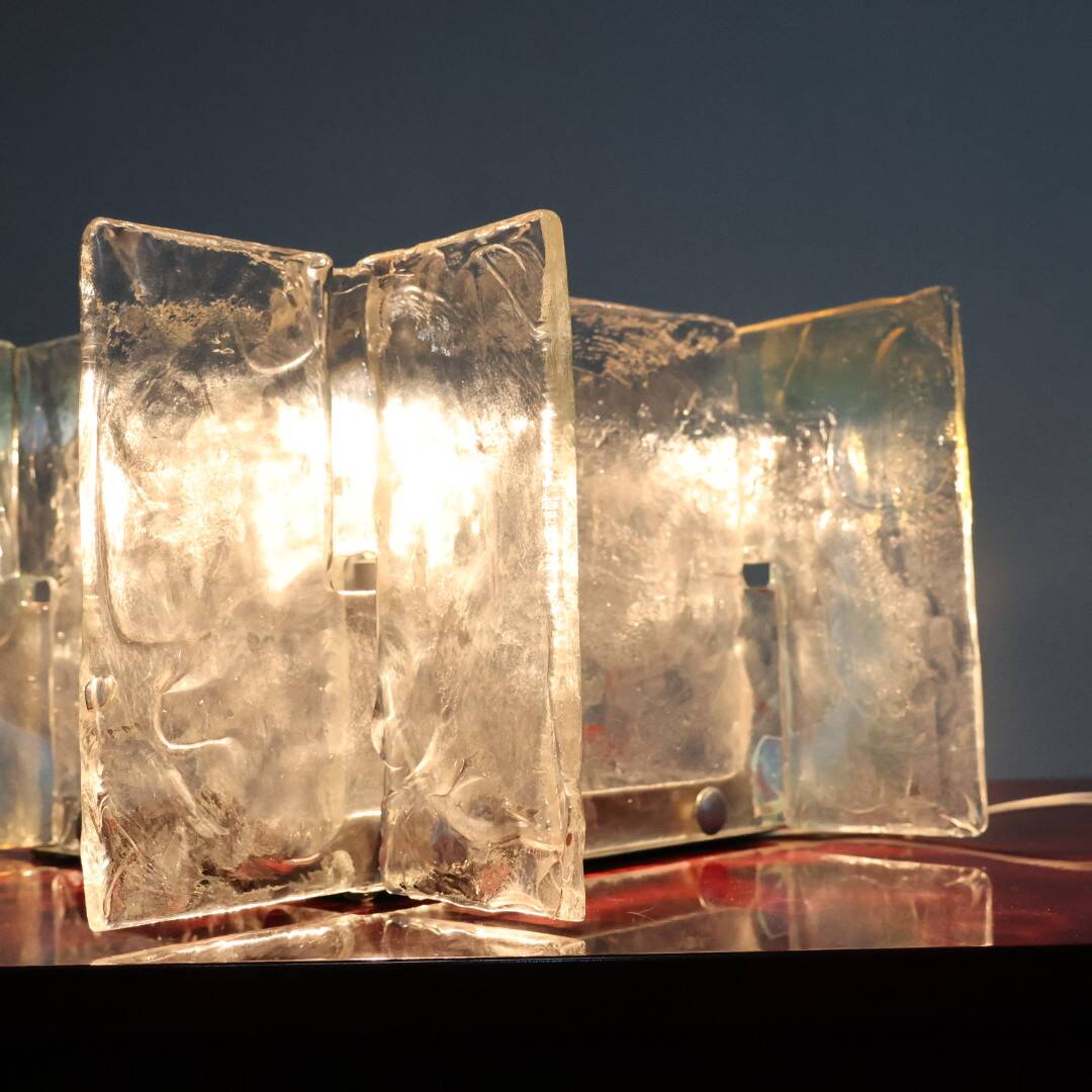 Carlo Nason Mazzega Lampada Da Tavolo/parete vetro iridescente Design