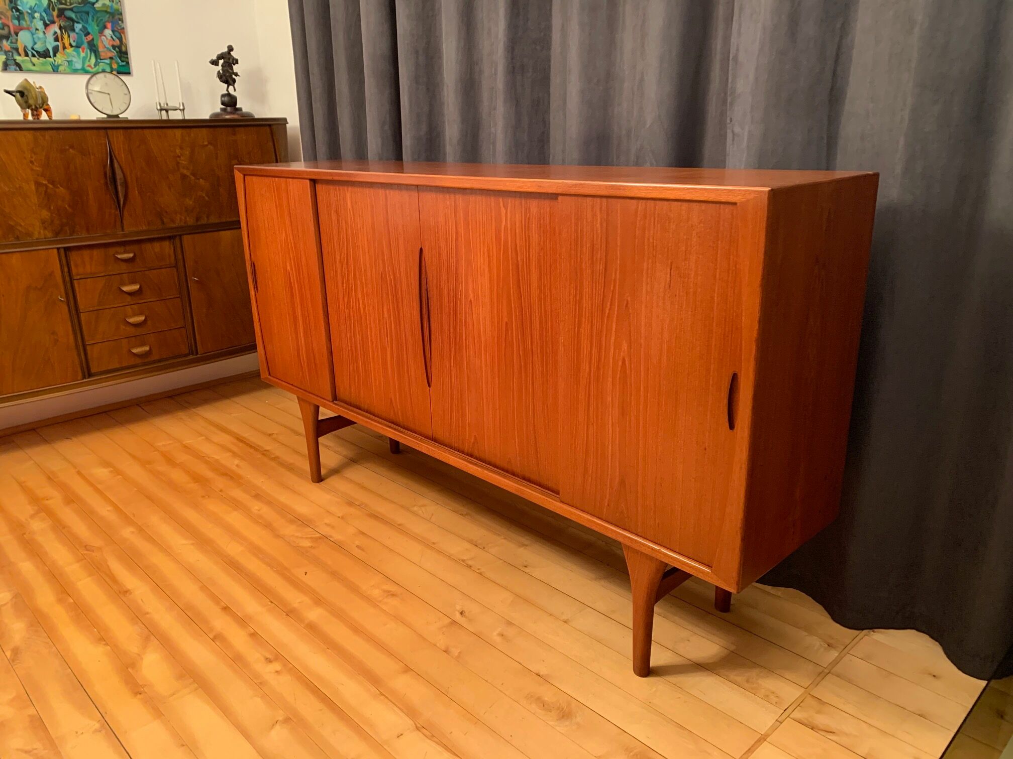 Sideboard by Henning Kjaernulf for Bruno Hansen Denmark 1960s