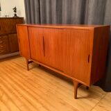 Enfilade par Henning Kjaernulf pour Bruno Hansen Danemark années 1960